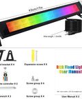 2 Pack 50W RGB Wall Washer Lights for staging and ambience with accessories, remote, brackets, screws, user manual.