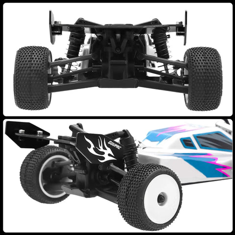 RC Rear Wing Carbon Fiber And Plastic Kit For Losi Micro B 1 24 RC Buggy Upgrade Wing Parts Black Ultra Lightweight