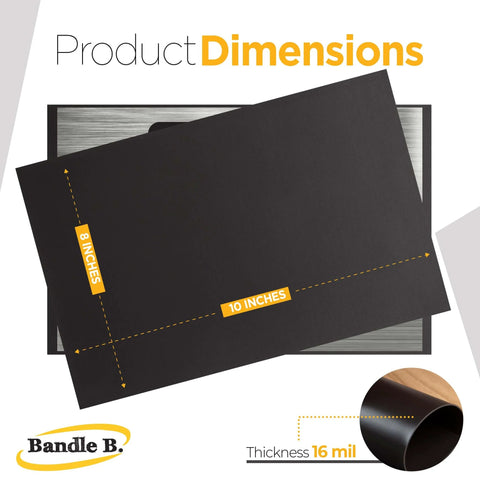 Flexible Magnetic Sheets With Adhesive Backing Pack Of Four 8 By 10 Inches Each 16 Mil Thick Create Easy Picture Magnets For Fridges