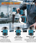 Person using Portable Cordless Brushless Rivet Gun With Automatic Operation, Heavy Duty Electric Riveter Kit in a workshop