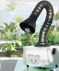 Slick Desktop Fume Extractor For Soldering Smoke Absorber showcasing three stage filtration and quiet operation in a workshop setting.