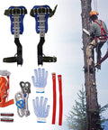 Adjustable Tree Climbing Spikes For Arborist Work With Belt And Rope Pro Grade Steel Gear For Tree Pruning And Fruit Harvest