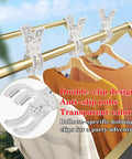 Clear Balloon Arch Clips 3.5 Inch Heavy Duty Spring Clamps 20 Pack For Backdrops Birthday Party Decor Photo Studios Beach Towels Crafts And More