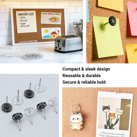Translucent Smoky Push Pins 100 Pack For Cork Boards Maps And Wall Tapestries With Sharp Steel Points Dope Smoky Look