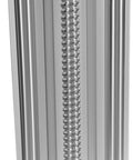 Close-up of aluminum ballscrew design on Manual Sliding Table Linear Rail Guide With 9.84Inch Dual Optical Axis Easy Manual Positioning Rail For CNC Machines 66 Lb Load Capacity Aluminum Ballscrew Design Built Tough And Durable