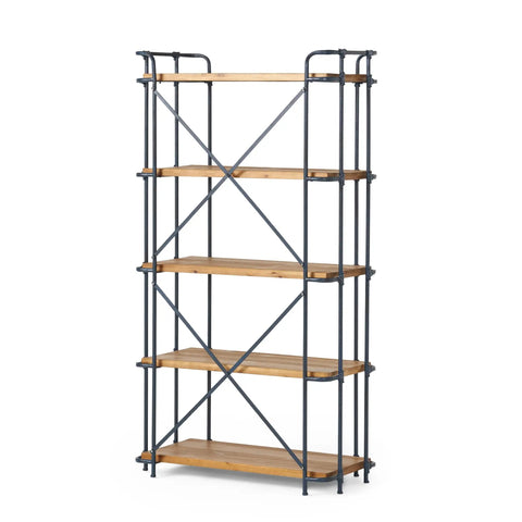 Five Tier Wall Corner Storage Shelf Perfect For Bedroom And Kitchen Space Saving Bookshelf And Display Unit Go-To Pantry Organizer