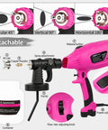 Powerful HVLP Paint Sprayer with five copper nozzles, adjustable flow, circular, vertical, horizontal spray patterns