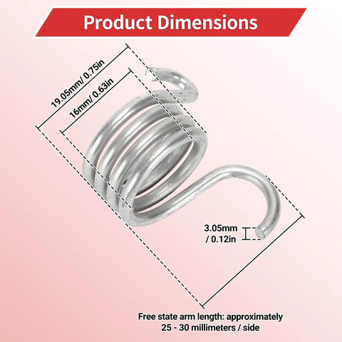 4 Piece Brake Return Springs Torsion Replacement For Medalist TXT 1994 And Up Golf Cart Accessories with dimensions