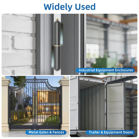 Heavy Duty 3 Inch Weld On Hinges 4 Pack With Grease Fittings Tough As Nails Carbon Steel for industrial equipment enclosures.