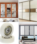 Rock Solid Replacement Sliding Door Wheels With Heavy Duty Nylon And Steel Build Ultra Quiet Zero Friction Caster Rollers for smooth movement.