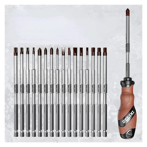 Ultimate 17-in-1 Precision Ratchet Screwdriver Set With Magnetic Bits For Electronics Repair And Home Auto Jobs That Seriously Rock. 17-piece chrome steel bits and handle