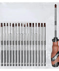 Must-Have 17-Inch Ratchet Screwdriver Set With Magnetic Bits For Home Repairs Electronics And Auto Jobs That Never Leave You Stranded. chrome vanadium steel bit set