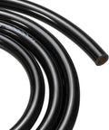 Polyurethane PU Pneumatic Air Tubing 5mm ID By 8mm OD 2m Long Black Durable Wear Resistant Flexible coiled hose close-up
