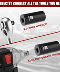 Half Inch Drive Deep Impact Socket in CRMO Steel for Ratchet and Electric Socket Wrenches