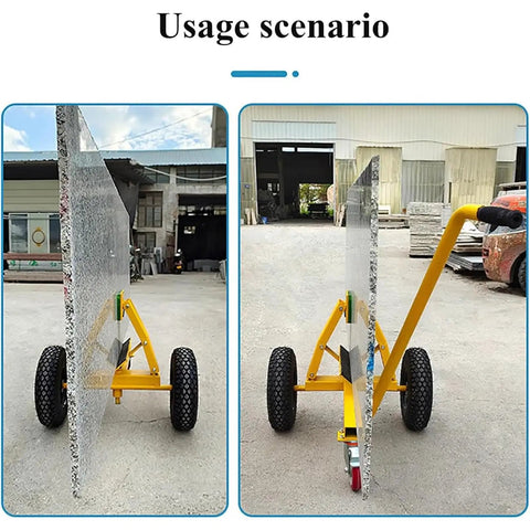 Panel Dolly Heavy Duty Mobility Tool For Easy Haul Of Drywall And Heavy Equipment 400 Kg Load Capacity with large wheels