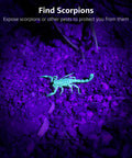 51 LED UV Light Handheld Blacklight 395nm Ultraviolet Flashlight Detects scorpion spots on ground