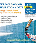 Hand holding Heavy Duty Spray Foam Insulation Kit spray for home insulation, demonstrating thermal protection and acoustic control.