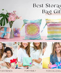 Best storage bag gifts with colorful tie-dye design for friends, family, and colleagues, featuring two pack wet dry bags with handles.