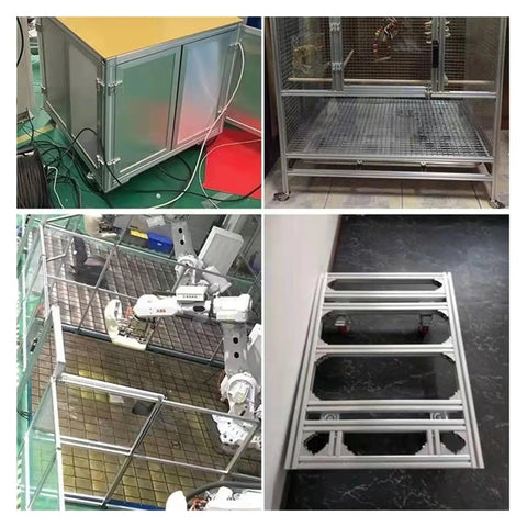 Aluminum Profile 10mm Slot For DIY 3D Printer And CNC Builds, 4545Q 1.5mm Wall Thickness in custom machine frames