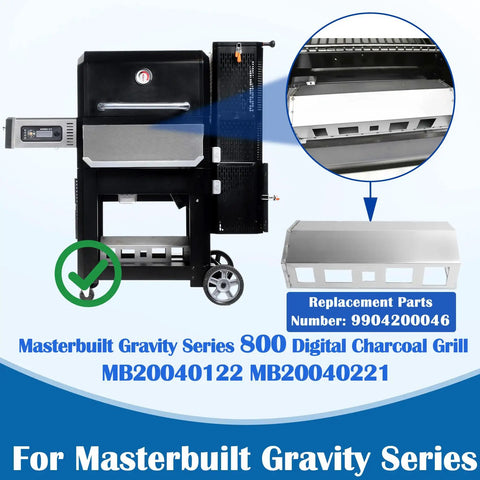 Heat Manifold Replacement Kit For Gravity Series 800 Digital Grill And Smoker, Fits MB20040122 MB20040221 displayed with grill