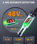 Rugged Pro Grade Automotive Test Light Circuit Tester with 3-48V Digital Voltmeter and Dual Polarity Indicator display