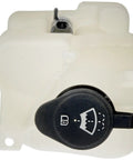 Front view of Direct Replacement Washer Fluid Reservoir With Cap For Cadillac, Chevy, And GMC Models - Leak Free Storage, Easy Install