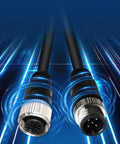 M12 A Code 5 Pin Male To 5 Pin Female Waterproof Connector Cable 9.9 Ft Built For Rugged Industrial Use with PVC Jacket
