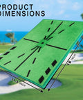 Pro Grade Golf Hitting Mat With Path Feedback To Improve Swing Accuracy, Indoor Outdoor Practice Mat, 11.5x16 inches dimensions