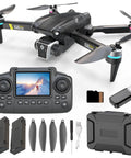 Brushless Drone With Camera For Kids And Beginners, Screen On Controller, No Phone Needed, Easy To Fly Entry Level Toy Drone With Auto Hover, One Touch Takeoff And Landing, Under 249g, 2 Batteries, SD Card