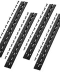 4 Pack 12 Inch Continuous Piano Hinges Heavy Duty Rust Resistant 304 Stainless Steel for cabinets with screws included.