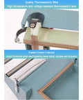 Detail of L Shape Heat Shrink Wrap Sealer Machine For Fast Packaging 0 To 3 Seconds Timer Control showing thermoelectric wire and powder-coated metal.