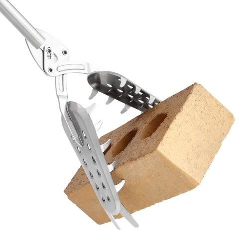41 Inch Stainless Steel Grabber Reacher Tool Heavy Duty Pickup For Indoor Outdoor Use No Wire Patented Technology Anti Rust Hygienic Metal Construction Perfect For Trash Logs BBQ Fireplace Pits And Snake Tongs