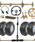 Heavy Duty 32 Inch Rear Axle Kit For Go Karts ATVs Quads Buggy And Golf Carts Do It Yourself Live Axle Setup With 16 By 8 By 7 Wheels