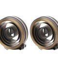 Two chrome plated drill press return springs for stable quill, fits horizontal and vertical bench drills, pro grade tension spring