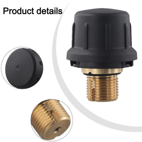 Brass Safety Valve Replacement For Karcher SC1 SC2 CTK10 SC2D Steam Cleaners, durable plastic top and brass threaded base