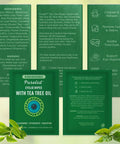 Purelid Eyelid Wipes 100-count, individually wrapped, tea tree oil, biodegradable green packaging with eye graphic