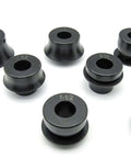 Bead Roller Round Over Die Set For Pro Grade Metal Work And DIY Projects, 4 Piece Radius Dies, shown in black steel with size markings