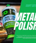 Heavy Duty Metal Polish That Wipes Out Oxidation Tarnish And Stains For Aluminum Chrome Brass Copper And Silver on bottle