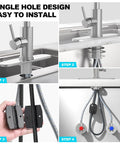 Top Tier Kitchen Sink Faucet Featuring A Smooth Pull Down Sprayer Integrated Soap Dispenser And Heavy Duty Brushed Finish for easy installation steps.