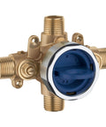 GrohSafe 3.0 Pressure Balance Rough-In Valve For Showers showing flush test plug and brass body, no cartridge included