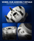 Two Front Wheel Bearing And Hub Assemblies For Toyota RAV4 2006 2012 And 2013 2018 Mirai 2016 2020 Scion Tc 2011 2016 Non ABS