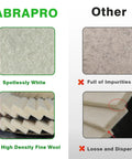 Comparison of ABRAPRO 5 Pack Felt Flap Disc Abrasives For Angle Grinder Pro Grade with competitor, showing material quality.