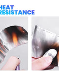ADHES premium aluminum foil tape, 2 in × 210 ft, heat resistant 80–100°C; two-panel view