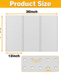 Heavy Duty Metal Pegboard Panels 12 By 24 Inches 3 Pack Grey Wall Mounted Tool Organizer Boards for garage and office with 1/4 inch peg hooks.
