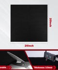 Carbon Fiber Welding Blanket Heat Shield 1800F Fireproof 20-Inch By 20-Inch Heavy Duty Heat Resistant Fabric thickness 3.5mm