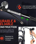 High Pressure Bike Shock Pump With Gauge For MTB Full Suspension 300 PSI 20 Bar Portable Manual Air Pump in use