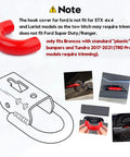 Front Tow Hook Silicone Covers 2Pcs Custom Fit For Ford F150 2004 To 2026 Bronco Base 2021 To 2026 Toyota Tundra 2017 To 2021