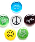 Geocache Swag Glass Stones Set Of Six With Fun Images In A Deluxe Gift Box Perfect For Hiding In Caches And Leaving Something Special