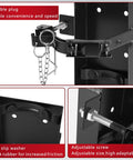 Heavy Duty Wall Mount Fire Extinguisher Bracket For 10lb Dry And 5lb CO2 Extinguishers, metal holder features and details