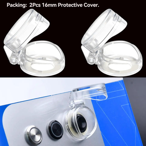Clear And Rugged 16mm Protective Cover Set Two Pack For Push Button Emergency Stop Key And Selector Switches IP66 Waterproof